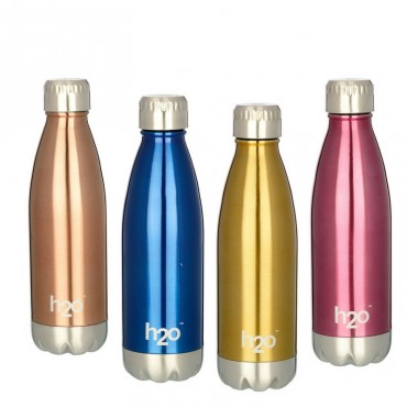 H2O Stainless Steel Water Bottle 500ml SB519